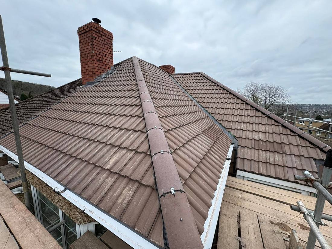 New tiled roof