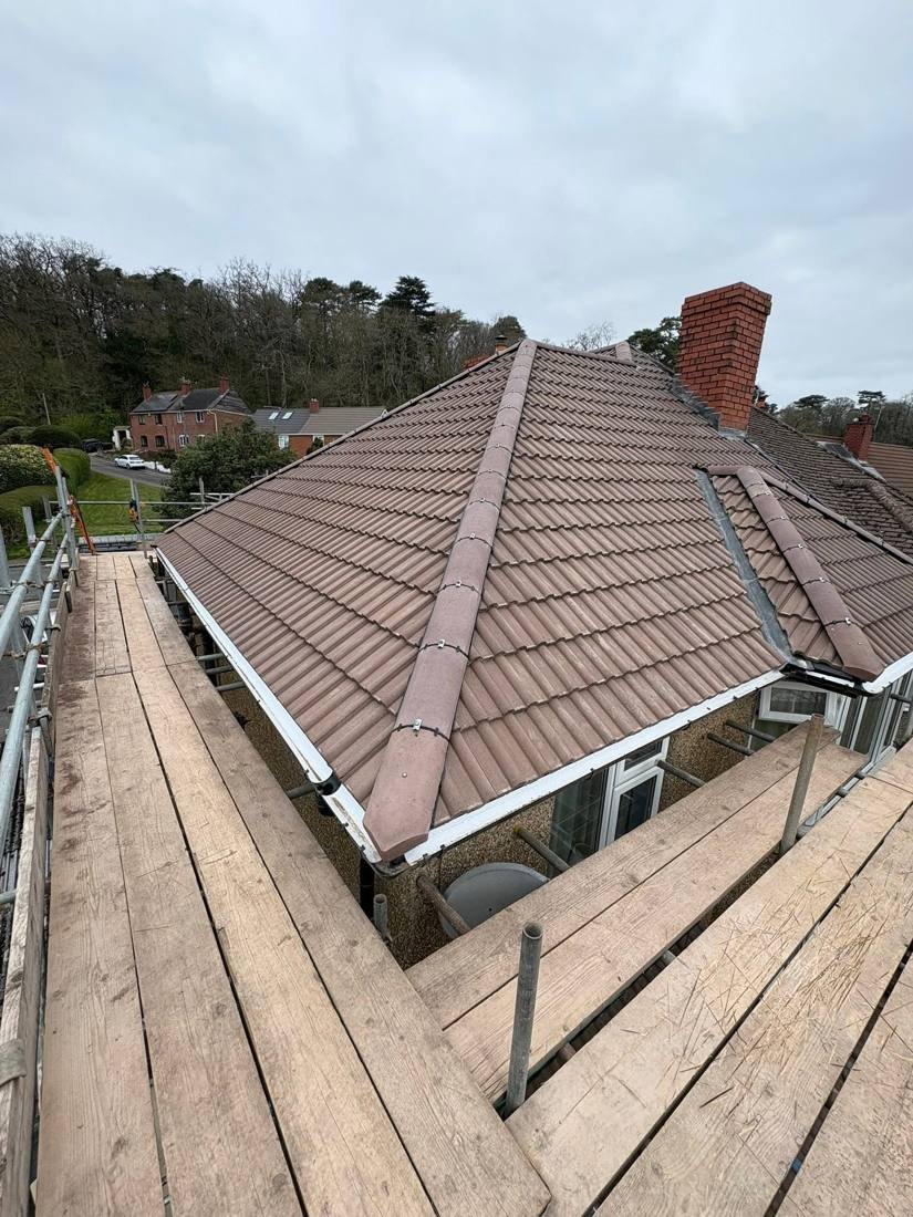 New roof ridge
